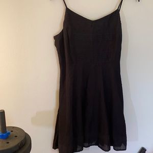 Black spaghetti strap knee length sundress
